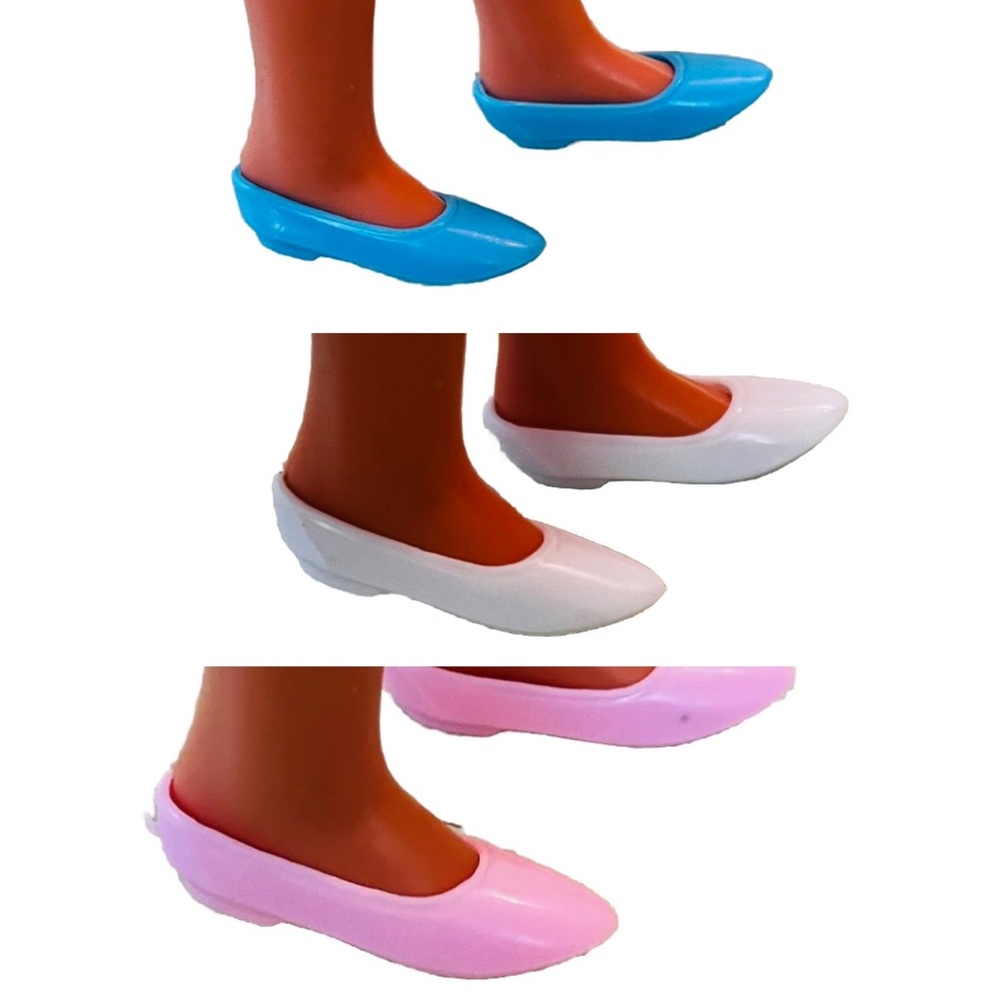 Vintage Mattel Barbie Skipper Francie Doll Shoes Flats Classic Pointed Toe